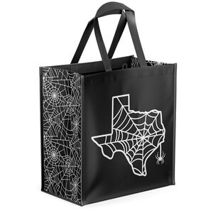 NWT HEB Halloween Spider Web State Of Texas Reusable Bag 15in X 13in W/ Handles